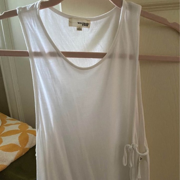 Aritzia - Wilfred Free Amalie White Side Tie Top - Picture 3 of 3